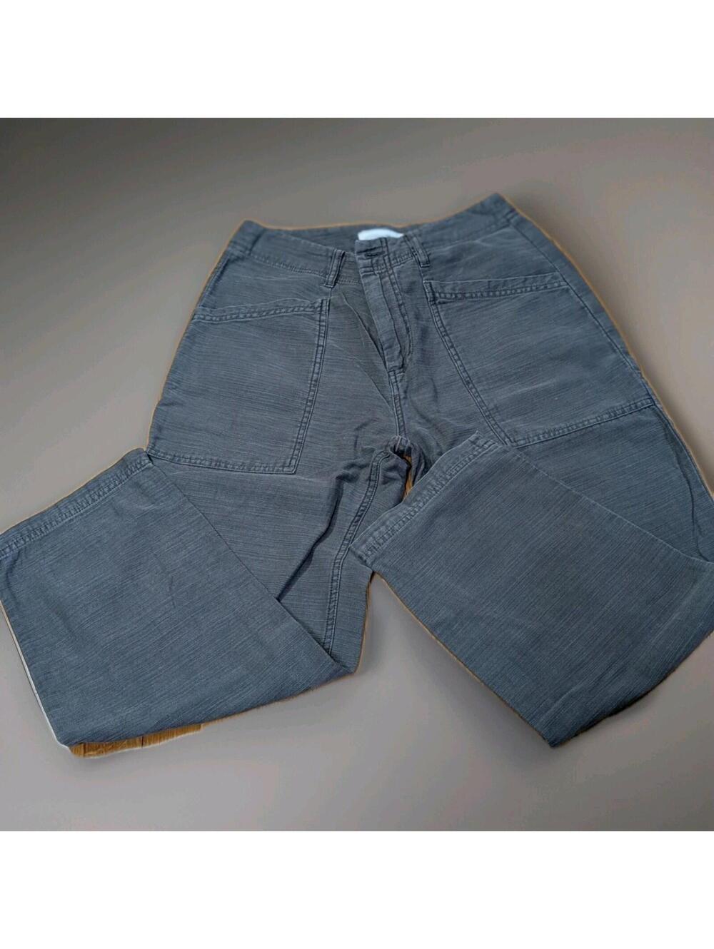 Lucky Brand Pants Womens Size 0 Gray The Cargo Tapered Leg Chino